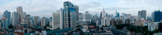Panorama de bangkok - quartier Sukhumvit